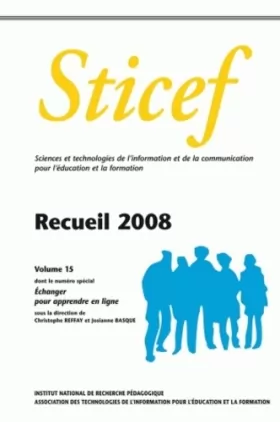 Couverture du produit · Sticef (sciences et techniques de l'information et de la communicatio n pour l'education et la forma