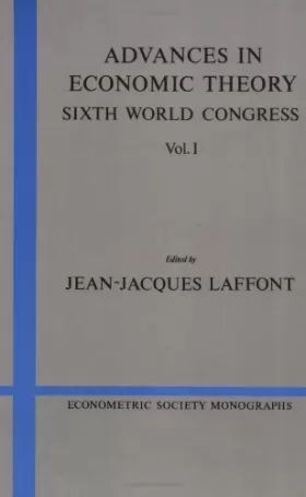 Couverture du produit · Advances in Economic Theory: Volume 1: Sixth World Congress