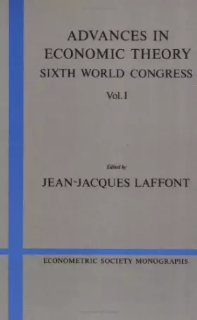 Couverture du produit · Advances in Economic Theory: Volume 1: Sixth World Congress
