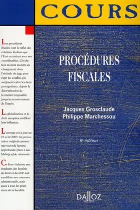 Couverture du produit · Procédures fiscales