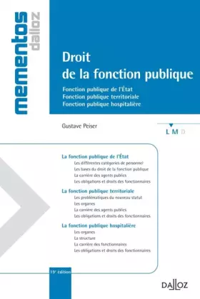 Couverture du produit · Droit de la fonction publique