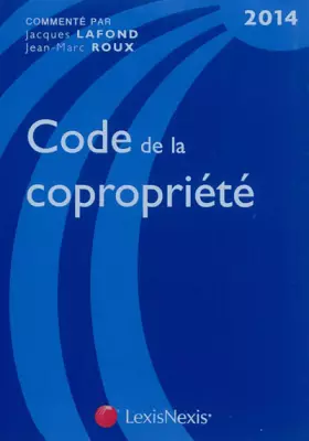 Couverture du produit · Code de la copropriété 2014