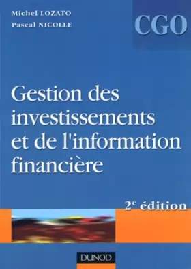 Couverture du produit · Gestion des investissements et de l'information financière - Processus 4 et 5 : Manuel