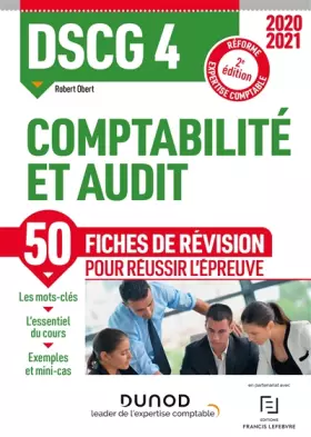 Couverture du produit · DSCG 4 Comptabilité et audit - Fiches de révision - 2020-2021: Réforme Expertise comptable (2020-2021)