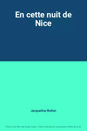 Couverture du produit · En cette nuit de Nice