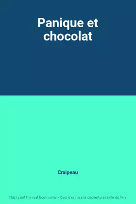 Couverture du produit · Panique et chocolat