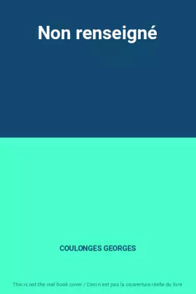 Couverture du produit · Non renseigné