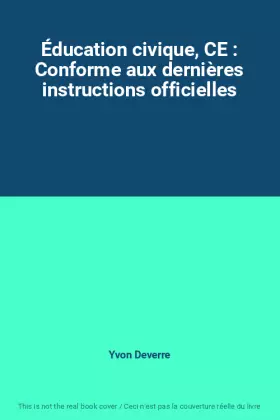 Couverture du produit · Éducation civique, CE : Conforme aux dernières instructions officielles