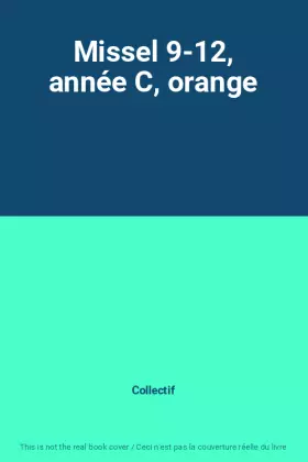 Couverture du produit · Missel 9-12, année C, orange