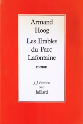 Couverture du produit · Les Érables du parc Lafontaine