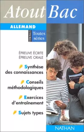 Couverture du produit · Allemand, Terminales toutes séries. Epreuve écrite, épreuve orale