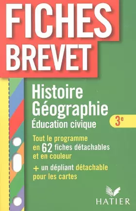 Couverture du produit · Histoire Géographie 3e