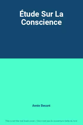 Couverture du produit · Étude Sur La Conscience