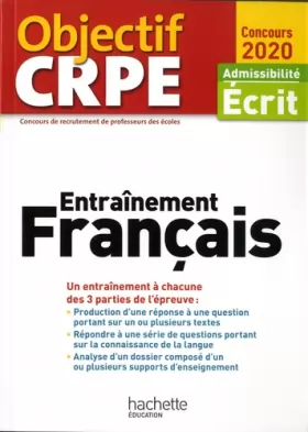 Couverture du produit · Objectif CRPE Entrainement en français 2020