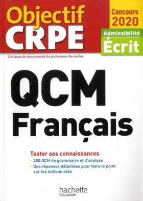 Couverture du produit · QCM CRPE : Français 2020