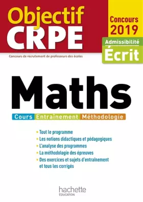 Couverture du produit · Maths: Admissibilité Ecrit