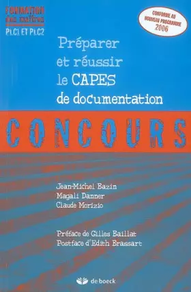 Couverture du produit · Préparer et réussir le CAPES de documentation