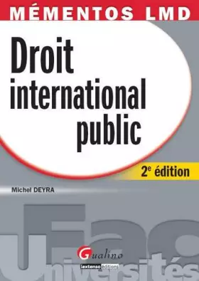 Couverture du produit · Droit international public