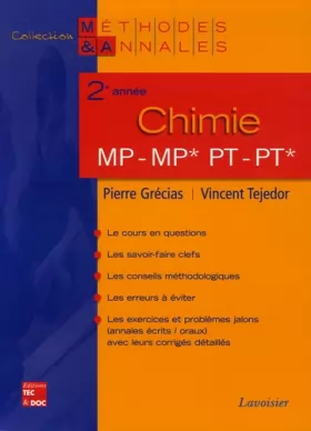 Couverture du produit · Chimie 2e année MP*, MP-PT*, PT