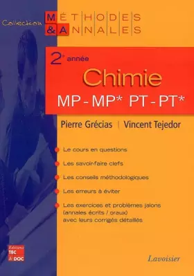 Couverture du produit · Chimie 2e année MP*, MP-PT*, PT