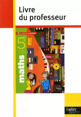 Couverture du produit · Maths 5e : Livre du professeur