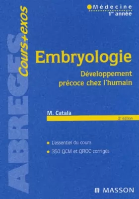 Couverture du produit · Embryologie