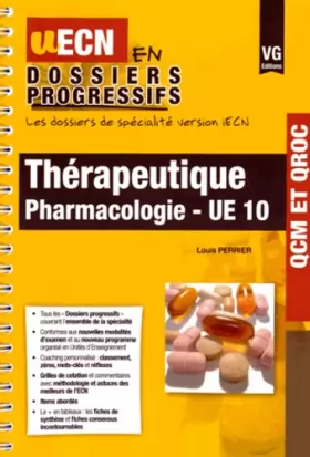 Couverture du produit · Thérapeutique Pharmacologie UE 10