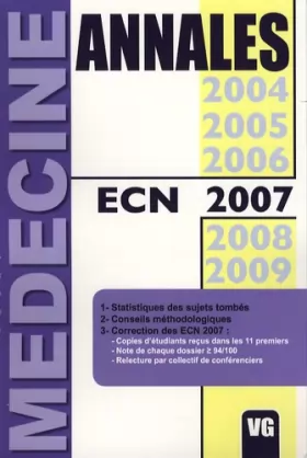 Couverture du produit · Annales ECN 2007