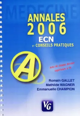 Couverture du produit · Médecine: annales 2006