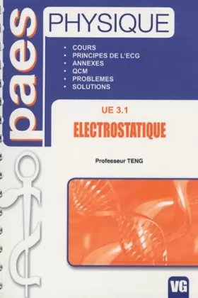 Couverture du produit · Electrostatique UE 3.1