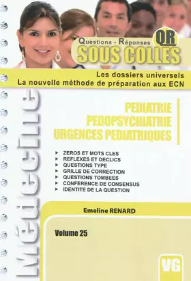 Couverture du produit · Pédiatrie, pédopsychiatrie, urgences pédiatriques