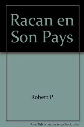 Couverture du produit · racan en son pays