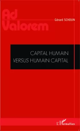 Couverture du produit · Capital humain versus humain capital