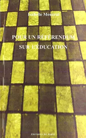 Couverture du produit · Pour un référendum sur l'éducation