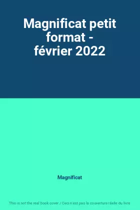 Couverture du produit · Magnificat petit format - février 2022