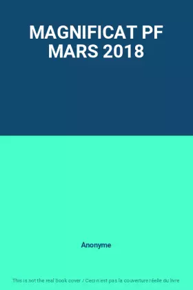 Couverture du produit · MAGNIFICAT PF MARS 2018