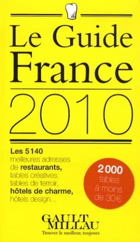 Couverture du produit · Guide Gault et Millau : France : Restaurants, hôtels de charme & chambres d'hôtes
