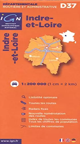 Couverture du produit · D37 Indre-et-Loire 1/200.000