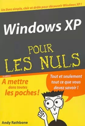 Couverture du produit · Windows XP poche pour les Nuls