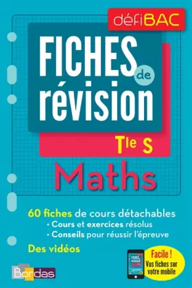 Couverture du produit · Maths spécifique et spécialité Tle S: Fiches de révision