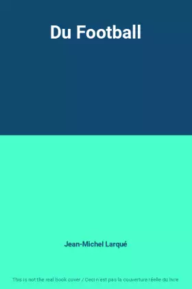 Couverture du produit · Du Football