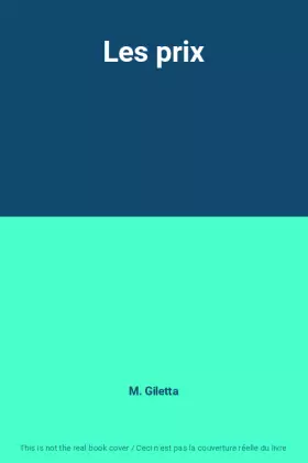 Couverture du produit · Les prix