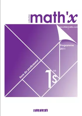 Couverture du produit · Math'x 1re S (éd. 2011) - Livre du professeur - version papier