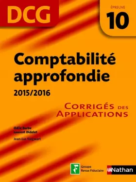 Couverture du produit · Comptabilité approfondie