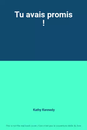 Couverture du produit · Tu avais promis !
