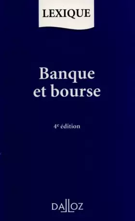 Couverture du produit · Banque et bourse - 4ème édition