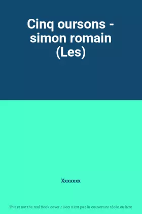 Couverture du produit · Cinq oursons - simon romain (Les)