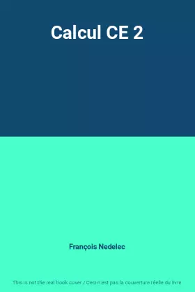 Couverture du produit · Calcul CE 2