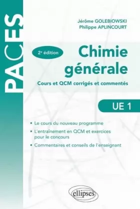 Couverture du produit · Chimie Générale Cours & QCM Corrigés & Commentés