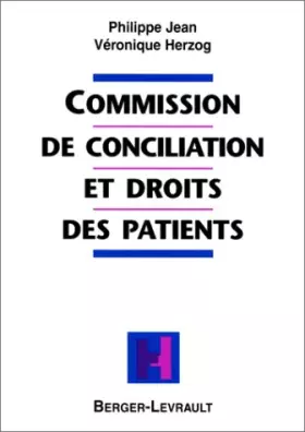 Couverture du produit · Commission de conciliation et droit des patients